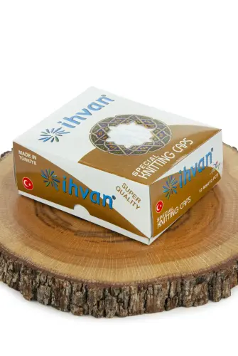 İhvan Beyaz 12'li Namaz Takkesi - İhvan (1)