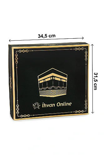İhvan Kutulu Hac Umre Hediyelik Seti Seccade Kur’an-ı Kerim Tesbih Zikirmatik Misvak ve Ravza Kokusu Krem - 4
