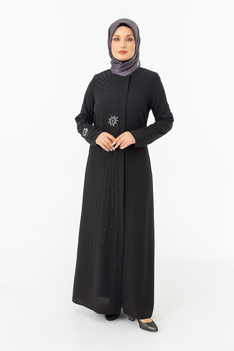 İHVAN ZRNY 5506-25 SİYAH SLİKON TAŞ BSNLİ FERACE - 1