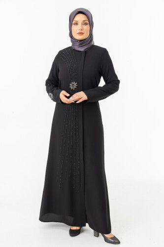 İHVAN ZRNY 5506-25 SİYAH SLİKON TAŞ BSNLİ FERACE - 3