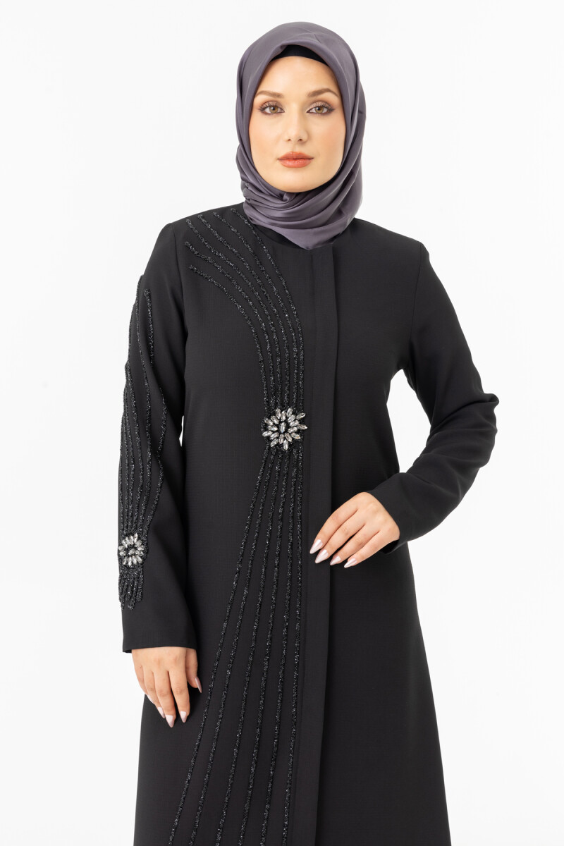 İHVAN ZRNY 5506-25 SİYAH SLİKON TAŞ BSNLİ FERACE - 5
