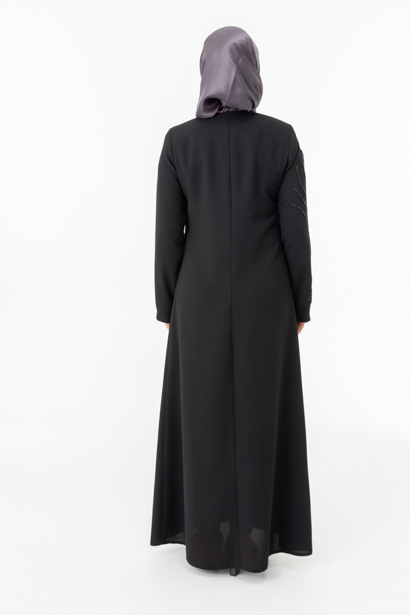 İHVAN ZRNY 5506-25 SİYAH SLİKON TAŞ BSNLİ FERACE - 6