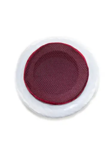 İmam Sarığı - Fileli Çapraz Sarımlı Sarık - Beyaz - ihvanonline (1)