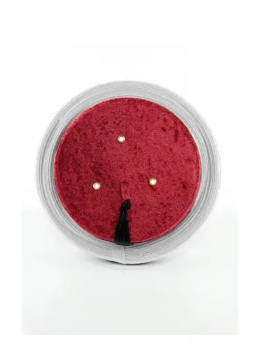 İmam Sarığı - Koyurucu Kaplı Düz Sarık - Bordo - ihvanonline (1)