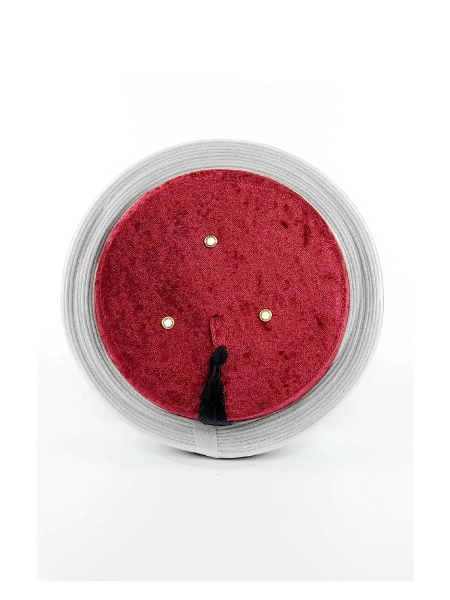 İmam Sarığı - Koyurucu Kaplı Düz Sarık - Bordo - 2