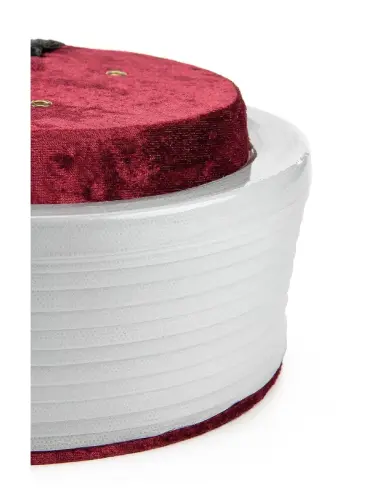 İmam Sarığı - Koyurucu Kaplı Düz Sarık - Bordo - 3