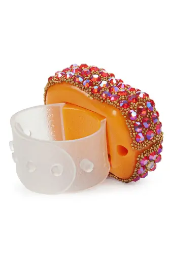 İnci Detaylı Taşlı Zikirmatik Turuncu - ihvanonline (1)