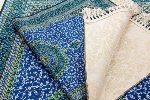 İpekşah İpekli Seccade - Mavi Renk - İhvan (1)