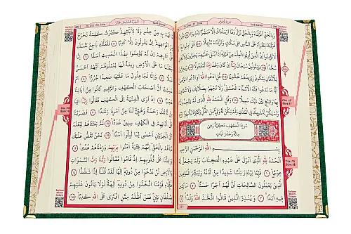 İsimli Kişiye Özel Kadife Kaplı Lazer Kesim Desenli Kuranı Kerim Sandıklı Hediye Seti - Yeşil - 8