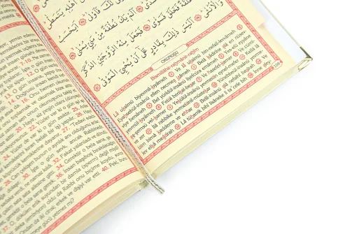 İsme Özel Yaldızlı Deri Ciltli Yasin Kitabı Ayetel Kürsi Desenli Mevlüt Hediyesi Orta Boy 176 Sayfa - Krem - 4