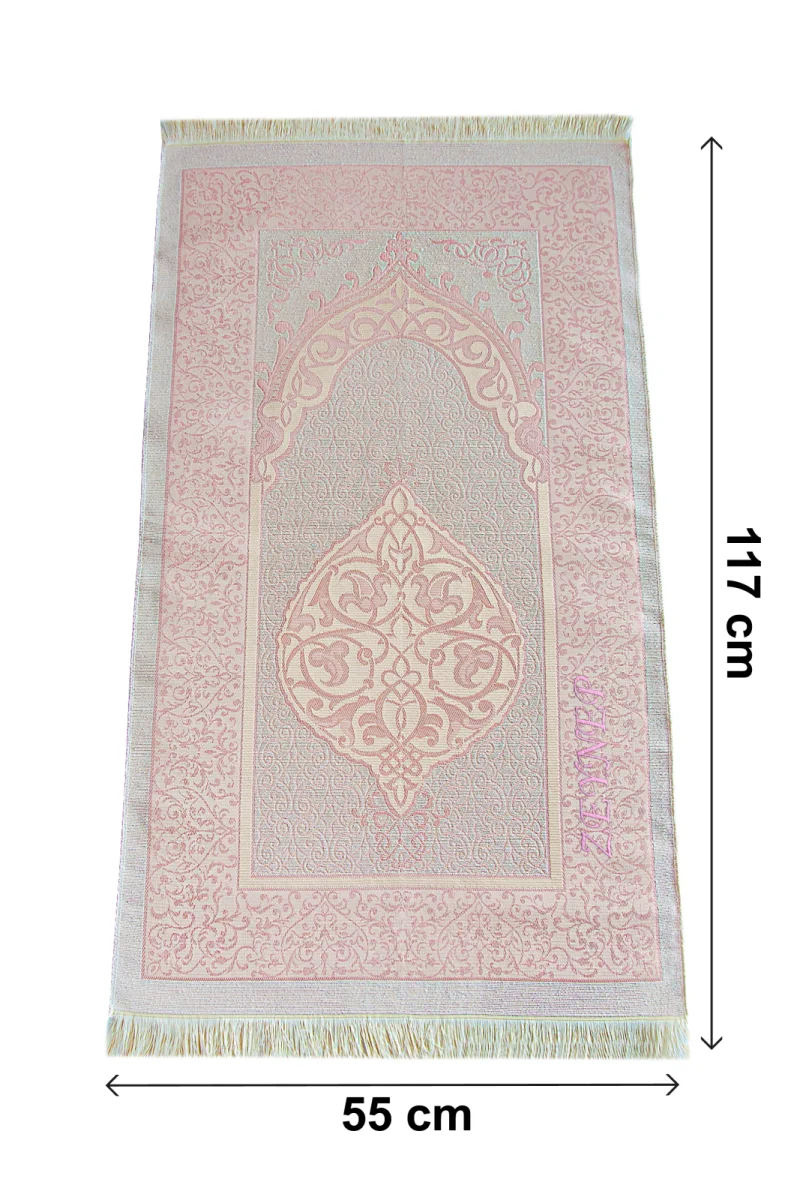 İsme Özel Çeyizlik Seccade Seti Hediyelik Özel Kutulu Pembe - 8