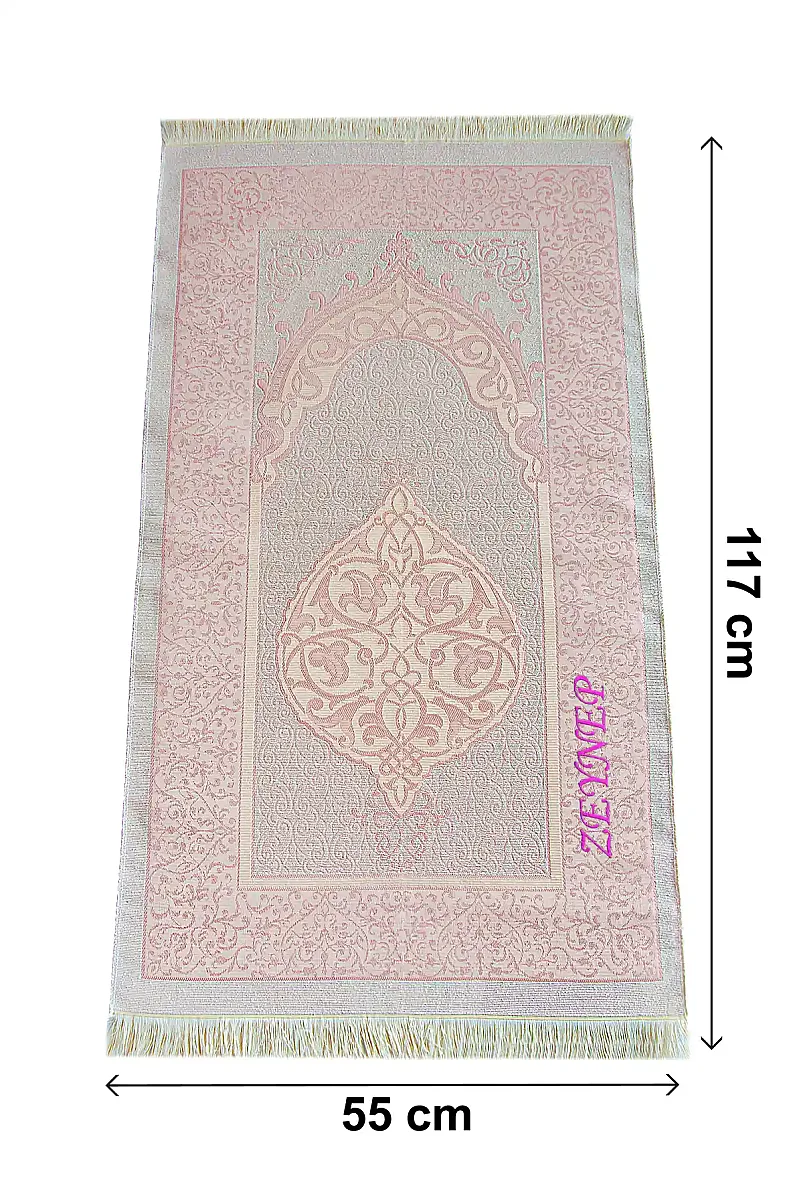 İsme Özel Çeyizlik Seccade Seti Hediyelik Özel Kutulu Pembe - 8