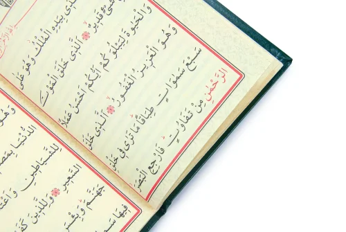 İsme Özel Kabartmalı Yaldızlı Deri Ciltli Yasini Şerif Kitabı - Çanta Boy – 128 Sayfa - Yeşil - 5