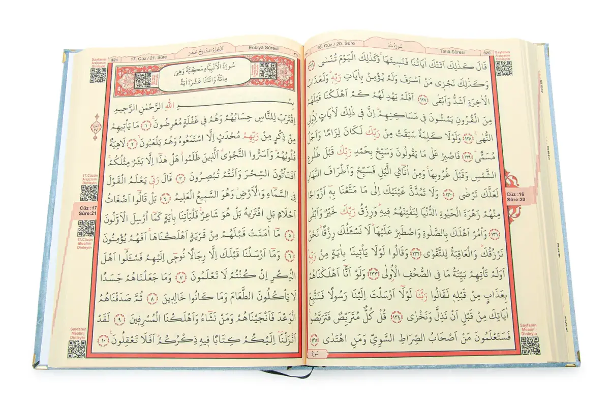 İsme Özel Orta Boy Arapça Kadife Kaplı Kuranı Kerim Mavi - 3