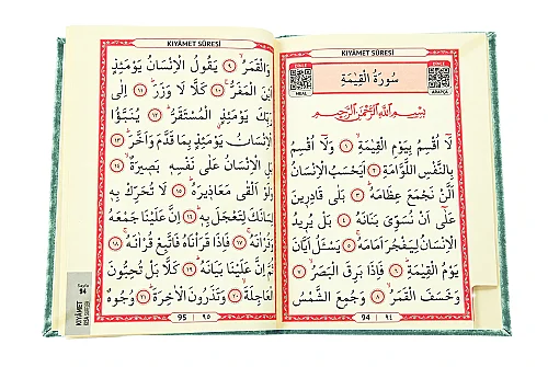 İsme Özel Pleksili Çanta Boy Yasin Seti - Seccadeli Şallı Tesbihli Hediyelik Set - Turkuaz - 8