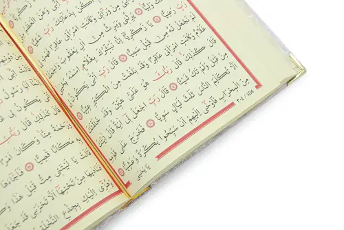 İsme Özel Rahleli Kadife Kaplı Sandıklı Kuranı Kerim Seti - Rahiya Serisi Pembe - 13