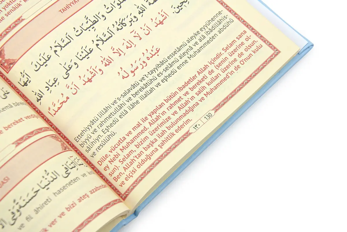 İsme Özel Termo Deri Ciltli Yasini Şerif Cüzü Mevlüt Kitabı 192 Sayfa - Mavi - 4