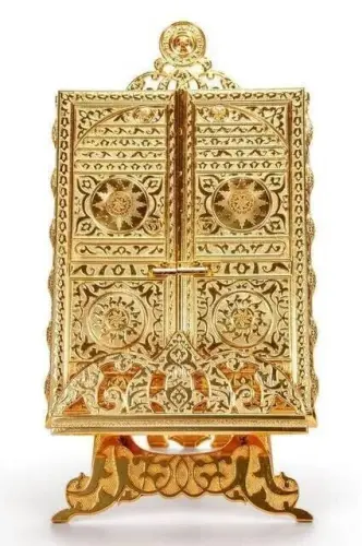 Kaaba Door Patterned Quran Box with Quran Gift-1329 - 2