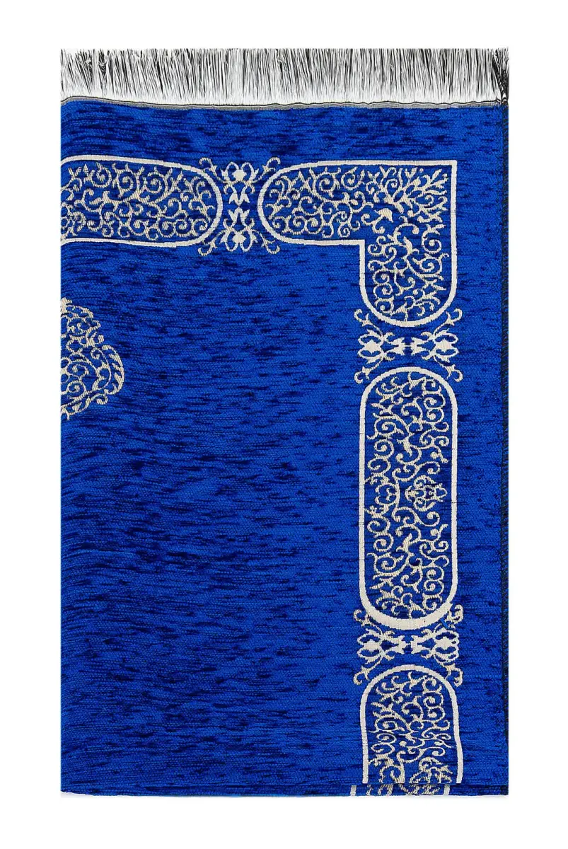 Kabe Desenli Şönil Seccade - Lacivert - 2