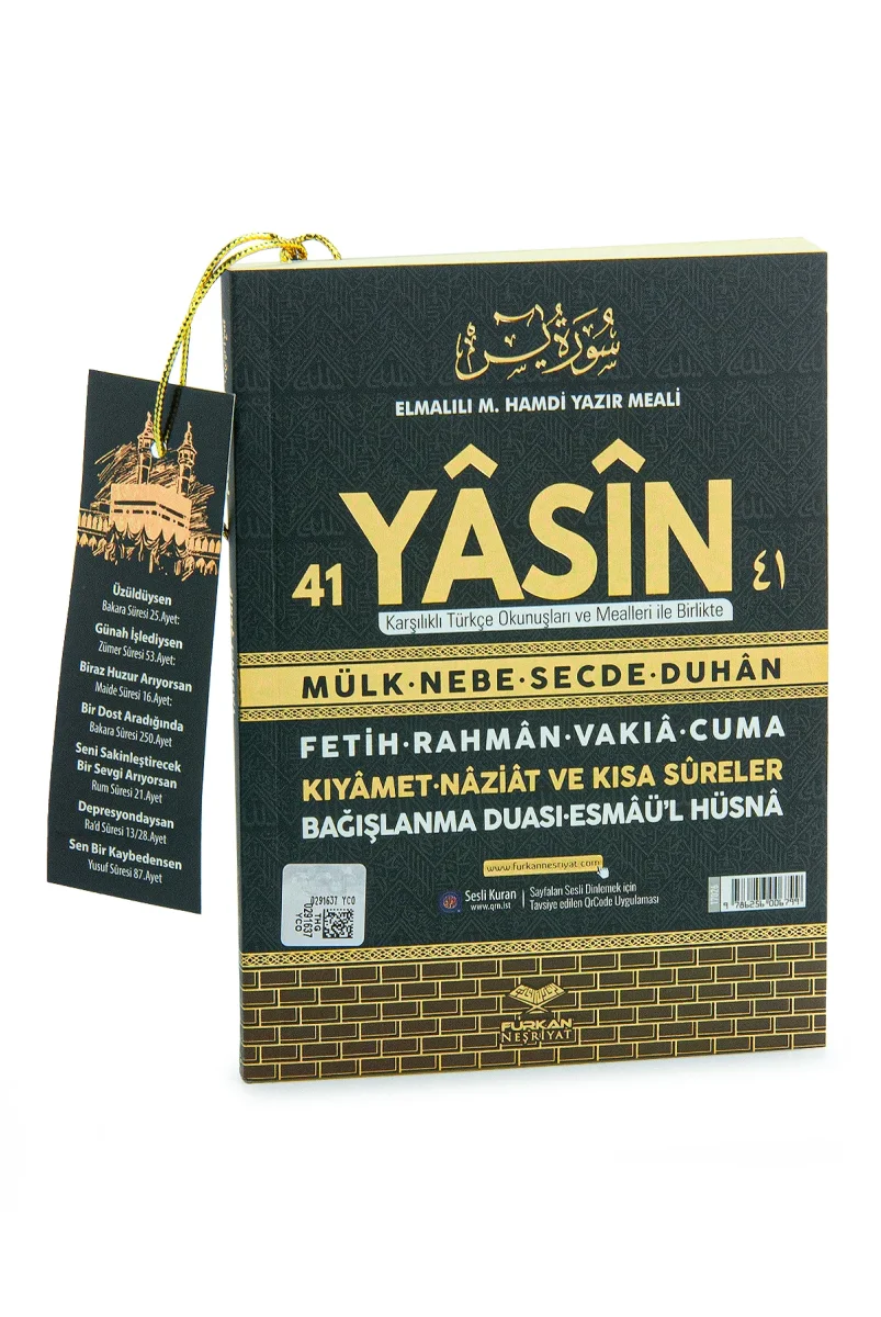 Kabe Desenli Türkçe Okunuşlu Mealli Yasin Çanta Boy – 208 Sayfa - 1