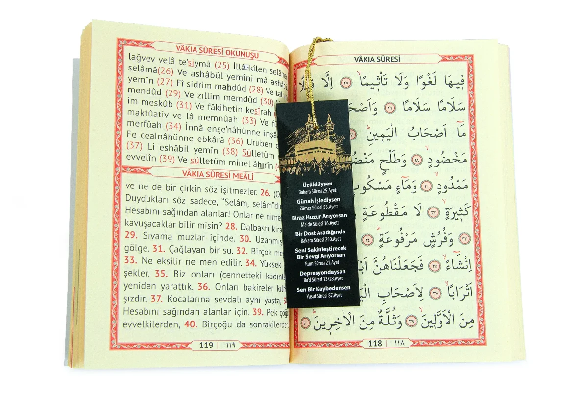 Kabe Desenli Türkçe Okunuşlu Mealli Yasin Çanta Boy – 208 Sayfa - 3