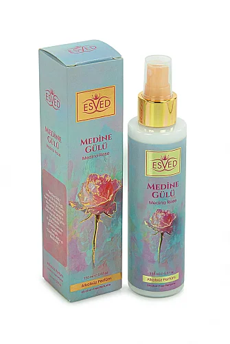 Anneler Gününe Özel - Kabe İşlemeli Lüks Kadife Seccade,Zikirmatik,İnci Tesbih,Medine Gülü Parfüm 150 ml - Kutulu Hediye Seti - Pembe - 8