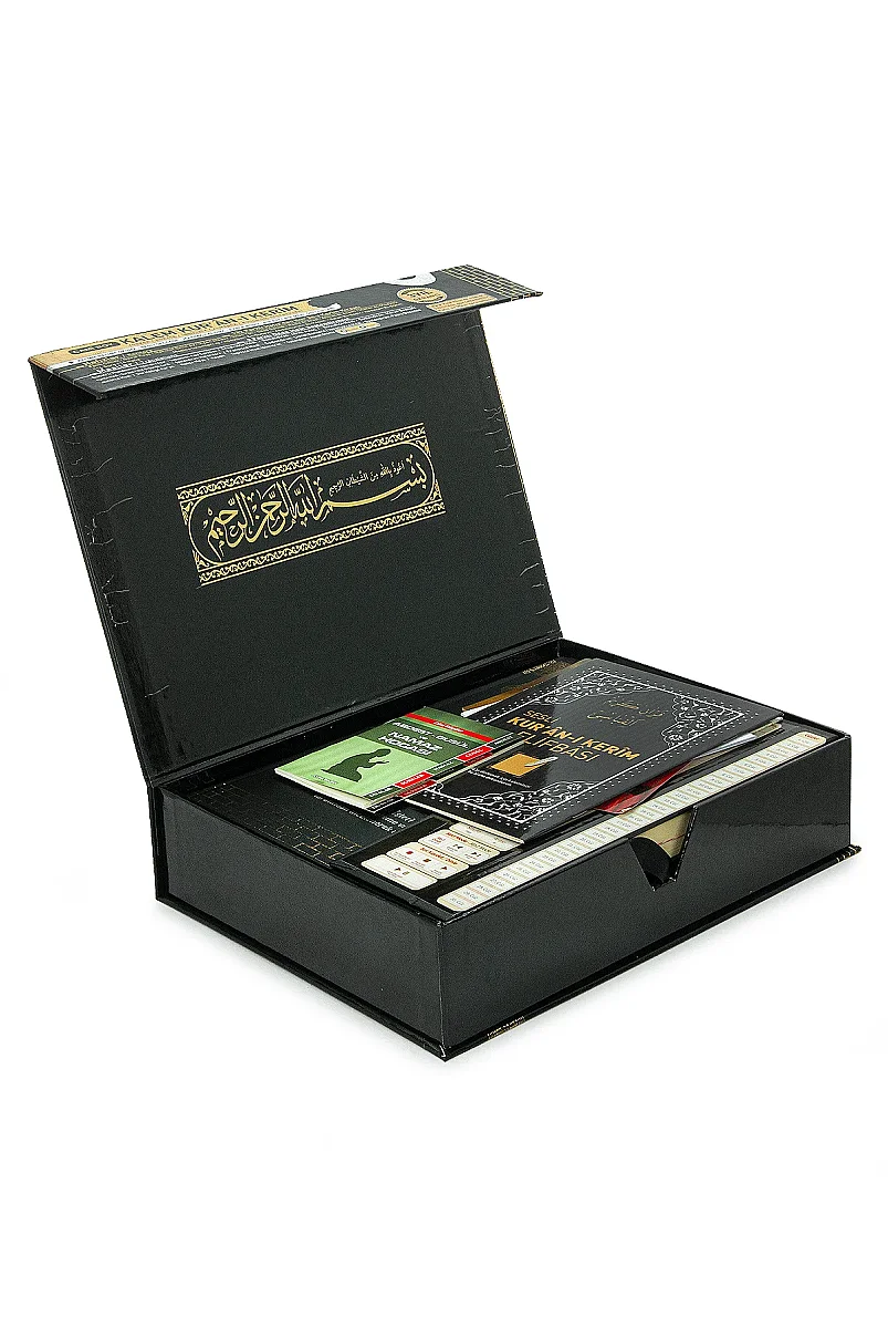 Kabe Kutulu Kalem Kuranı Kerim Seti Cami Boy – Sesli Kuran Okuyan Kalem, Elifba ve Tecvid Kitaplı Eğitim Seti - 4