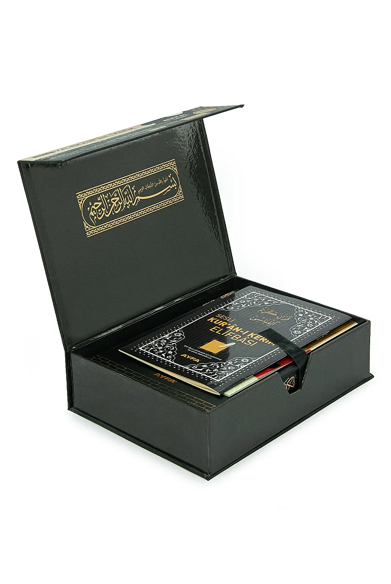 Kabe Kutulu Kalem Kuranı Kerim Seti Rahle Boy – Sesli Kuran Okuyan Kalem, Elifba ve Tecvid Kitaplı Eğitim Seti - 2