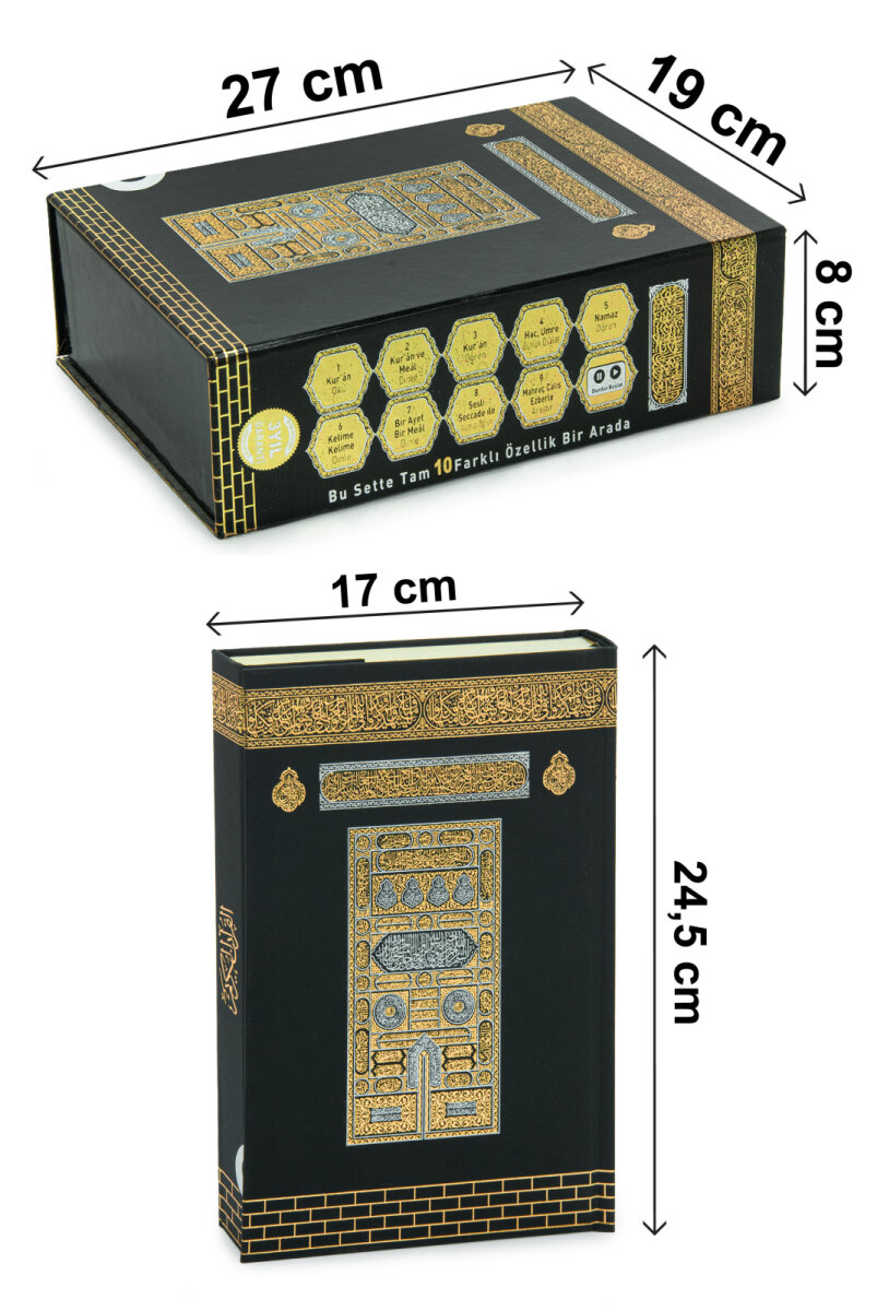 Kabe Kutulu Kalemli Kuran Seti – Sesli Kuran Kalemi, Elifba ve Tecvid Kitaplı Eğitim Seti - 11