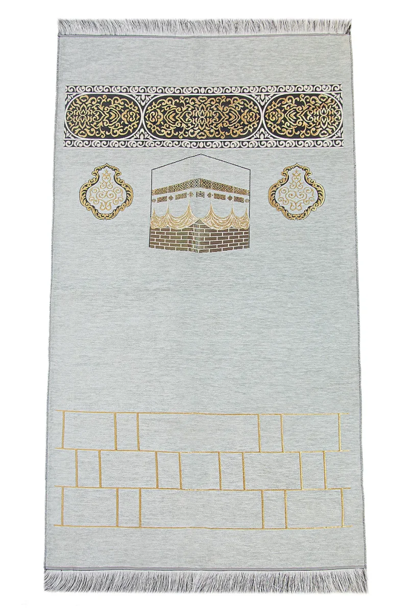 Kabe Motifli Şönil Seccade - Gri - 2