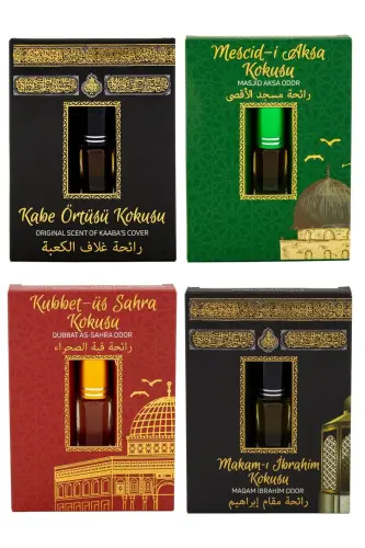 Kabe Örtüsü Kokusu Mescidi Aksa kokusu Kubbetül Sahra Kokusu ve Makamı İbrahim Kokusu Alkolsüz Esans 3ml - 1