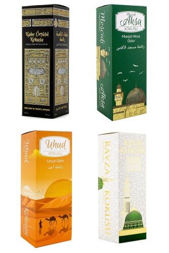 Kabe Örtüsü Kokusu Mescidi Aksa Kokusu Uhud Kokusu ve Hacerül Esved kokusu Sprey 400 Ml. 