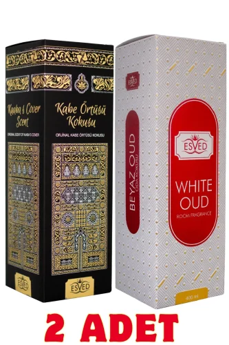 Kabe Örtüsü Kokusu ve Beyaz Oud & White Oud Oda ve Kumaş Spreyi Seccade Spreyi Oda Kokusu Koku 400 Ml. - 1
