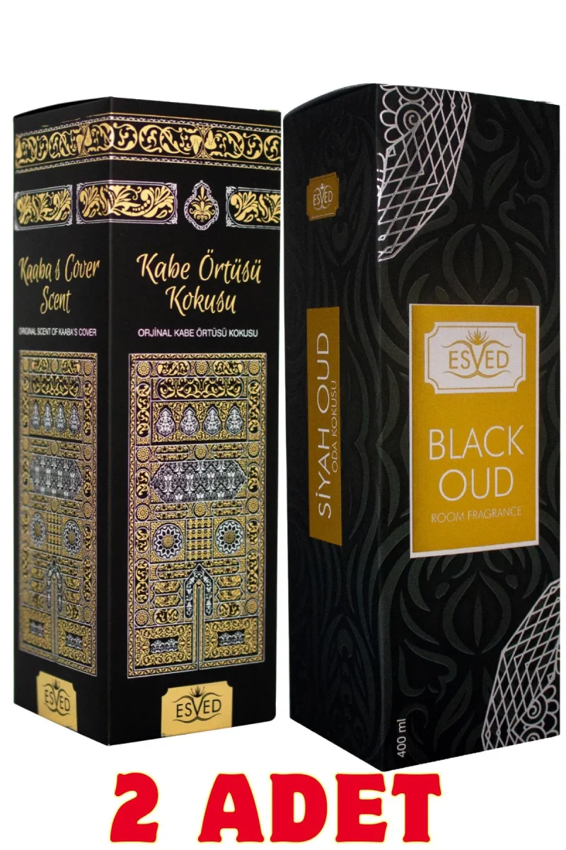 Kabe Örtüsü Kokusu ve Siyah Oud & Black Oud Oda ve Kumaş Spreyi Seccade Spreyi Oda Kokusu Koku 400 Ml. - 1