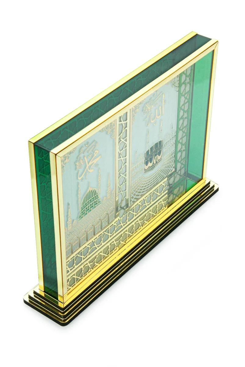 Kabe ve Ravza Motifli Masa Üstü Dekoratif Biblo - Gold - 7