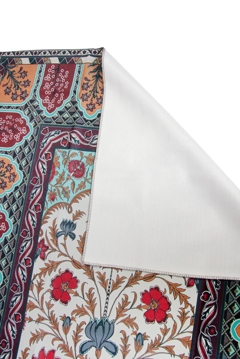 Kadife İpek Dokulu Desenli Seccade - Reyyan Serisi RYN-01 - 2