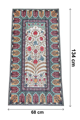 Kadife İpek Dokulu Desenli Seccade - Reyyan Serisi RYN-01 - 4