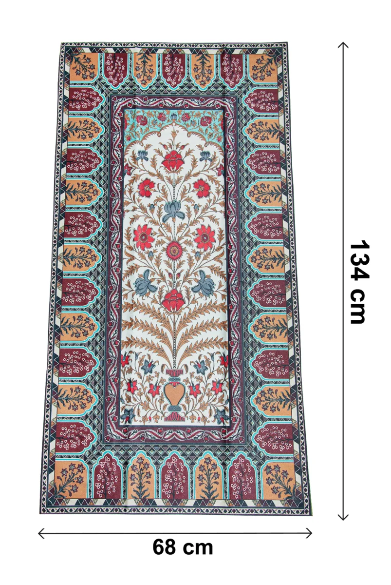 Kadife İpek Dokulu Desenli Seccade - Reyyan Serisi RYN-01 - 4