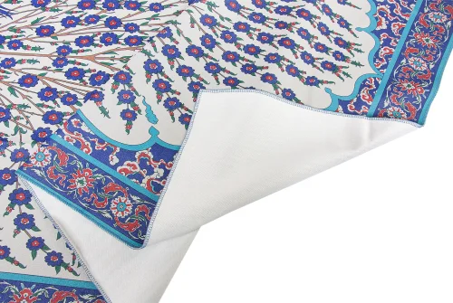 Kadife İpek Dokulu Desenli Seccade - Reyyan Serisi RYN-02 - 3