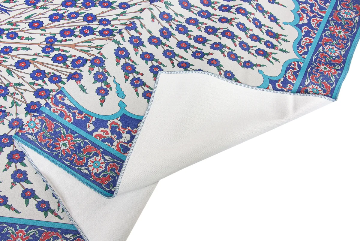 Kadife İpek Dokulu Desenli Seccade - Reyyan Serisi RYN-02 - 3