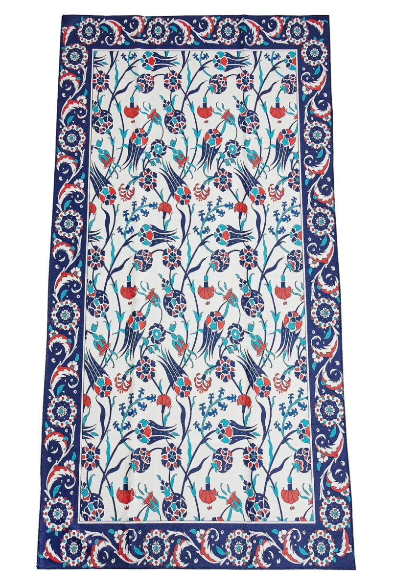 Kadife İpek Dokulu Desenli Seccade - Reyyan Serisi RYN-03 - 1