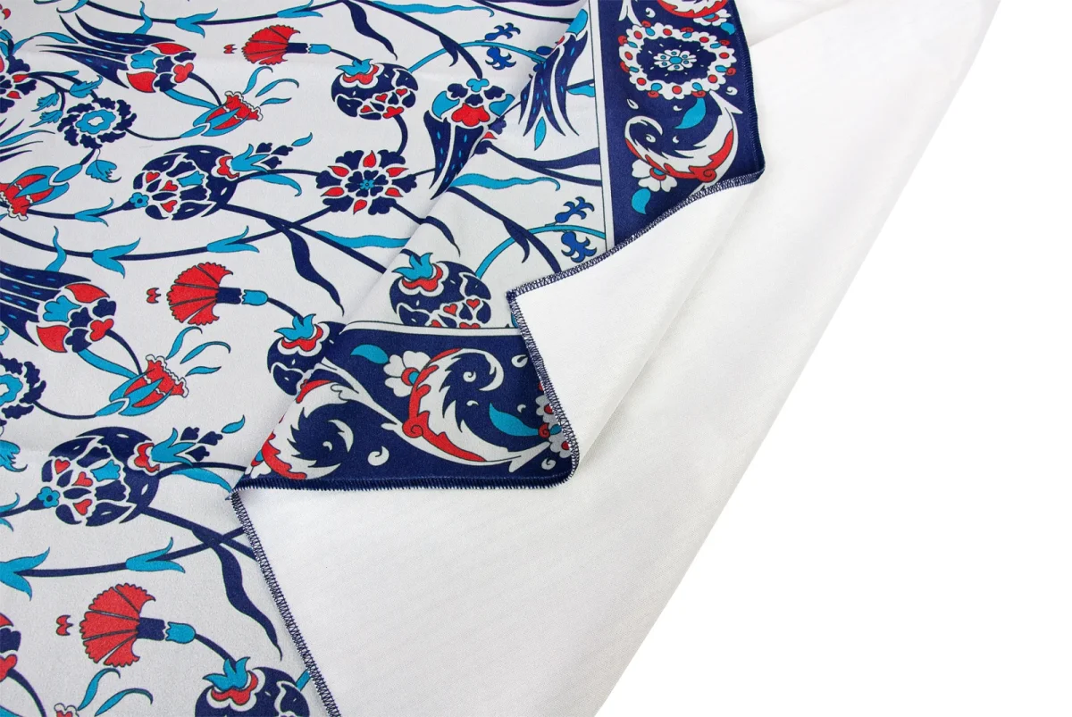 Kadife İpek Dokulu Desenli Seccade - Reyyan Serisi RYN-03 - 3