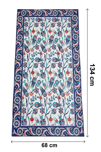 Kadife İpek Dokulu Desenli Seccade - Reyyan Serisi RYN-03 - 4