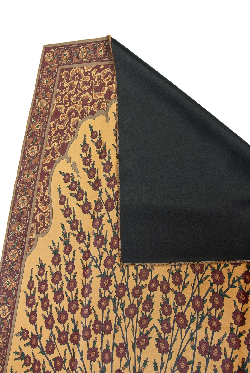 Kadife İpek Dokulu Desenli Seccade - Reyyan Serisi RYN-04 - 2