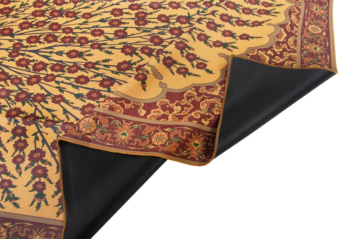 Kadife İpek Dokulu Desenli Seccade - Reyyan Serisi RYN-04 - 3