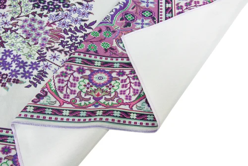 Kadife İpek Dokulu Desenli Seccade - Reyyan Serisi RYN-05 - 3