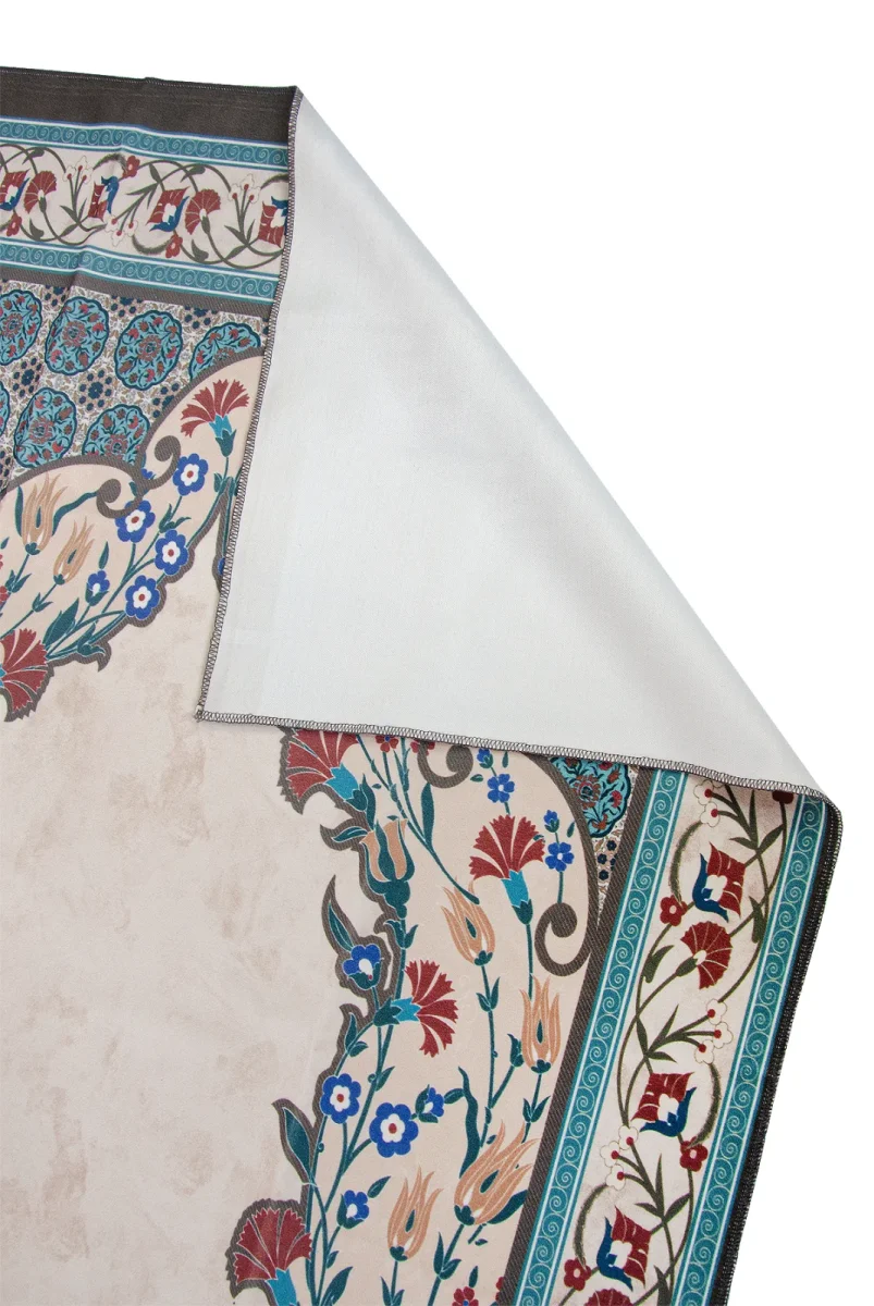 Kadife İpek Dokulu Desenli Seccade - Reyyan Serisi RYN-07 - 2