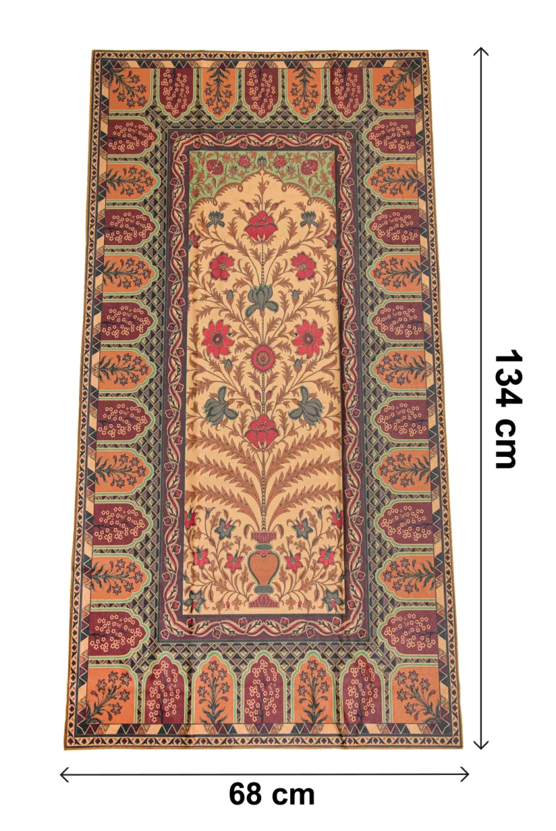 Kadife İpek Dokulu Desenli Seccade - Reyyan Serisi RYN-08 - 4