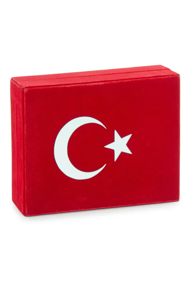 Kadife Kutulu Kuran-ı Kerim (Hafız Boy, Ayyıldız, Kırmızı) - 5