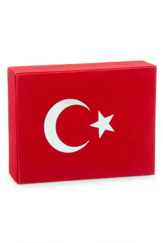 Kadife Kutulu Kuranı Kerim (Orta Boy Ayyıldız Kırmızı) - 5